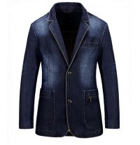 SKJN003 manufacturing suit denim jacket style custom made denim jacket style design men's denim jacket style denim jacket specialty store denim jacket price front view